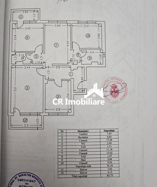 Dristor apartament 4 camere
